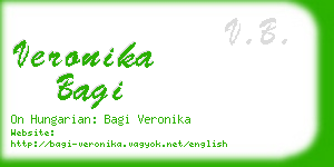 veronika bagi business card